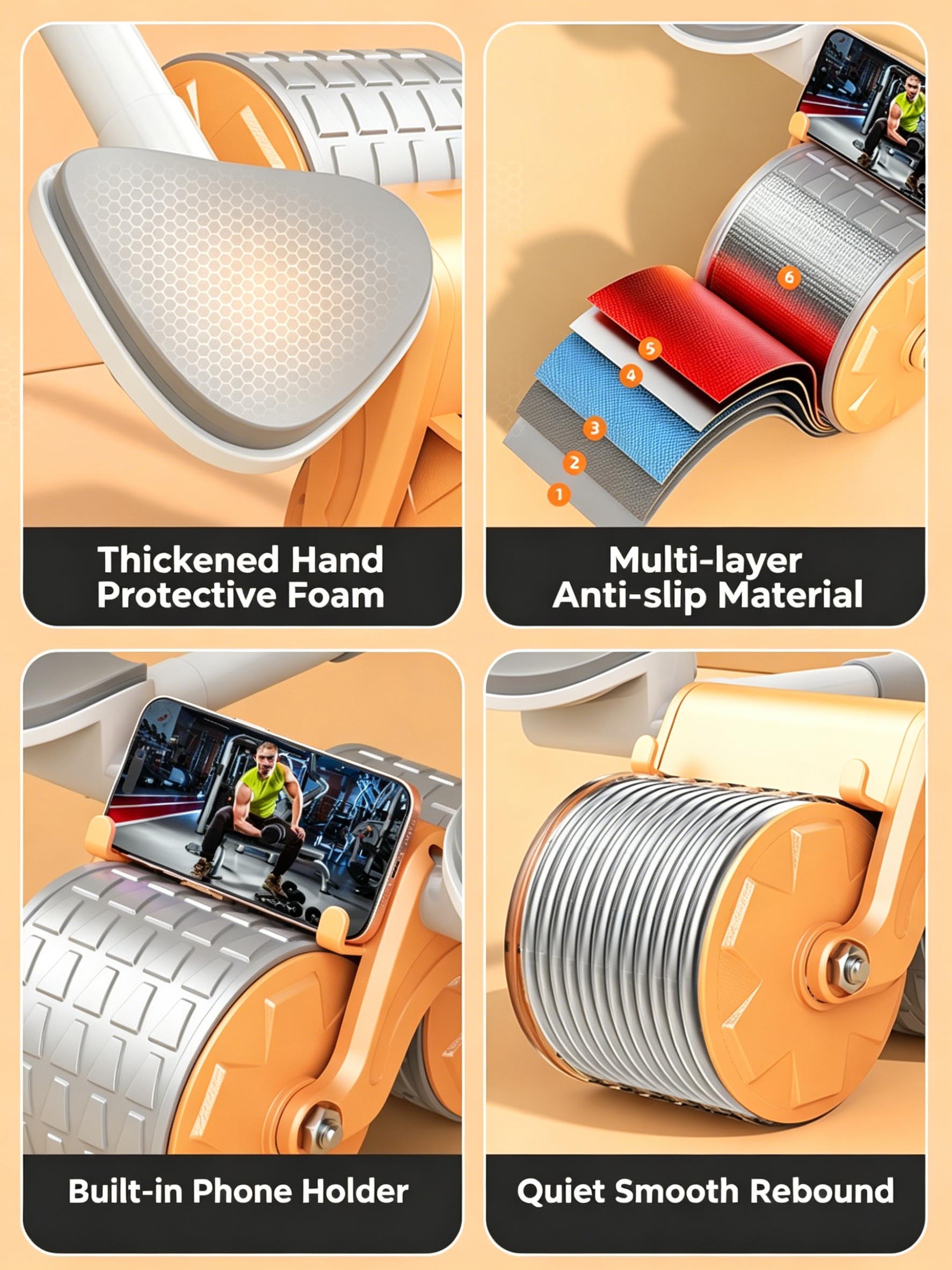 عجلة تمارين البطن مع دعم للكوع - مراجعة Ab Roller Wheel With Elbow Support وسعره