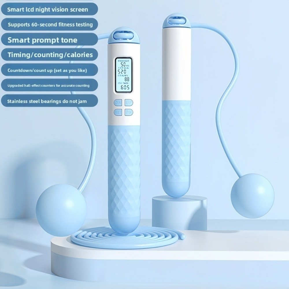 حبل قفز لاسلكي محمول بدون حبل  - مراجعة Smart Jump Rope Digital Counter وسعره