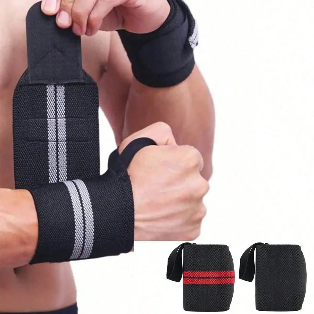 قطعتان من أربطة المعصم المرنة، - مراجعة Wrist Wraps Weightlifting Support وسعره